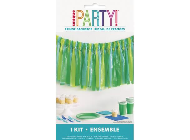 Blå & Grønn - Frynsedekorasjon