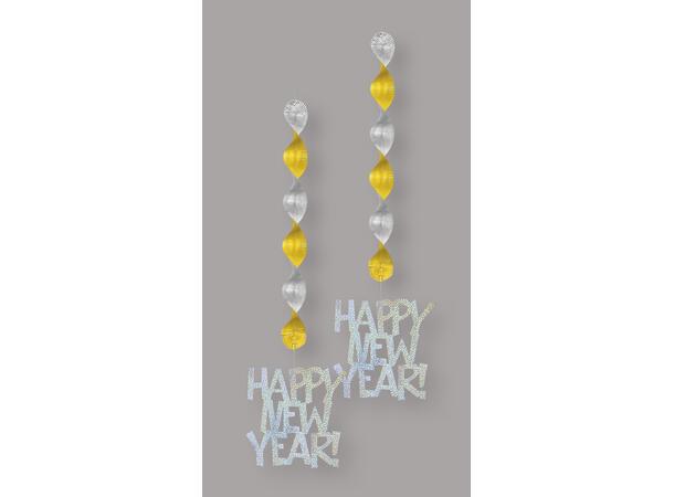 Happy New Year hengedekorasjon