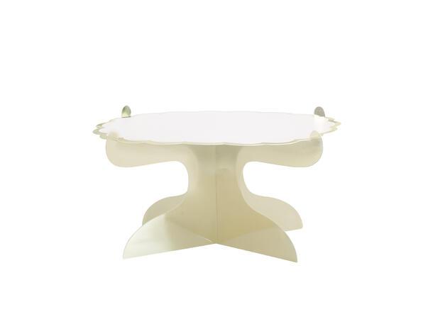 Kakefat på stett med gullfolie