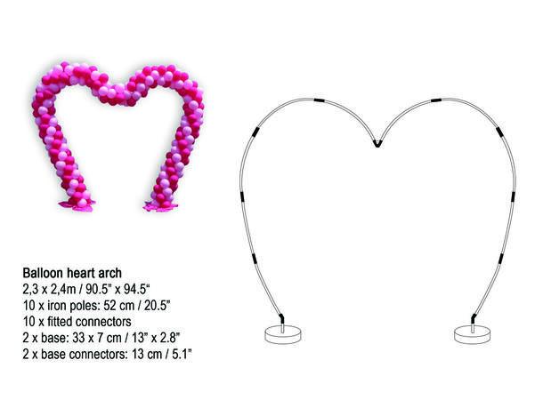 Hjerteformet ballongbue