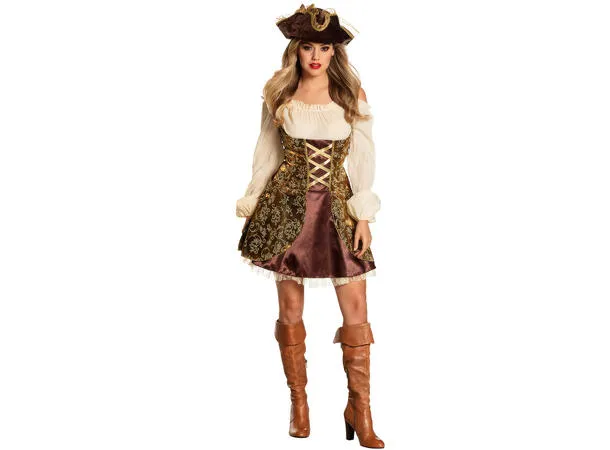 Piratkostyme Treasure Dame – Str. 44–46